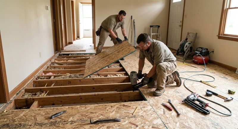 Plywood Flooring Installation in Kansas City, KS